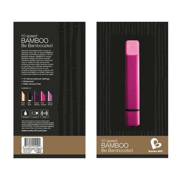 Vibratore Bamboo 10 Velocità, Elegante e Discreto, Impermeabile